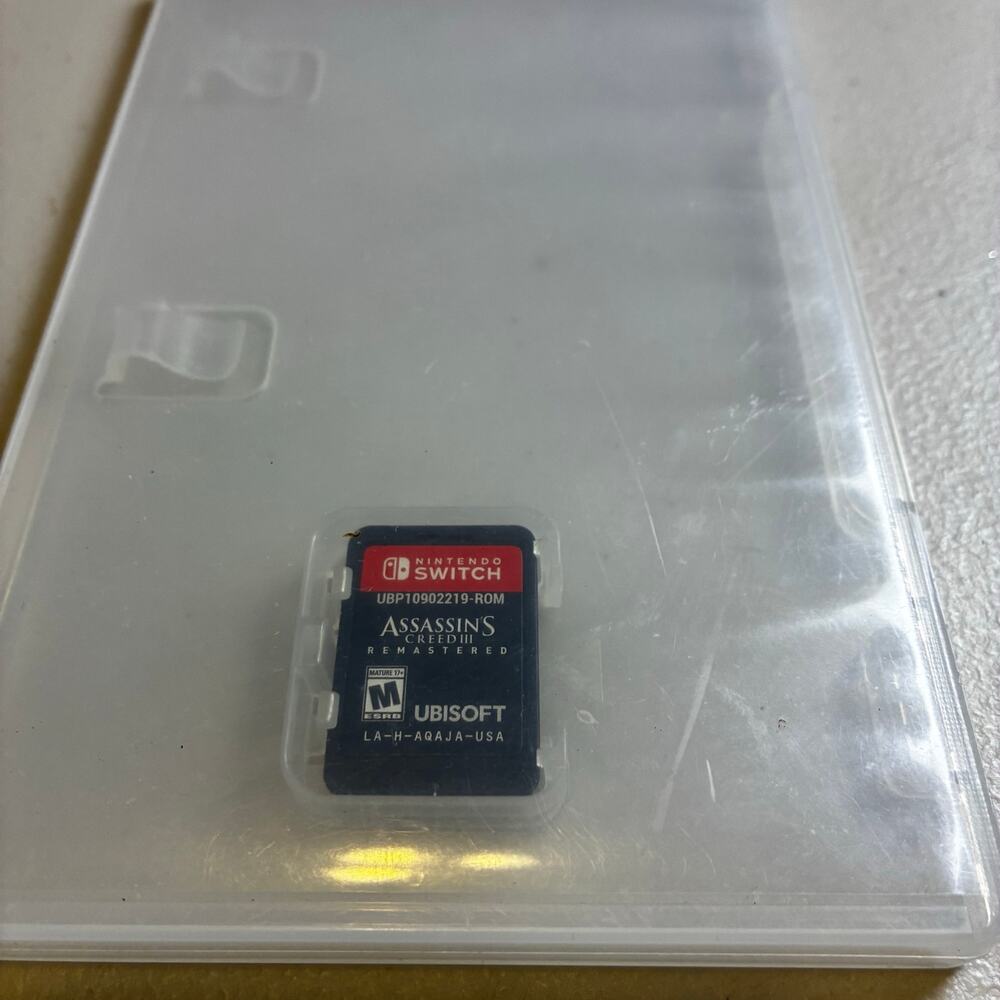 Nintendo Switch Assassin's Creed III Remastered Game Cartridge Only Tested